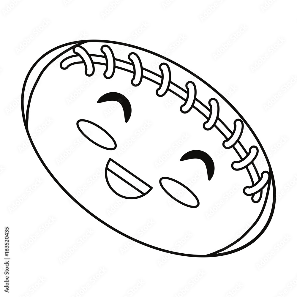 American football ball cartoon American football ball cartoon