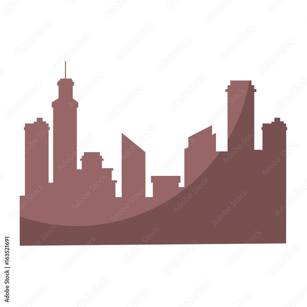 Fototapeta premium City background symbol icon vector illustration graphic design