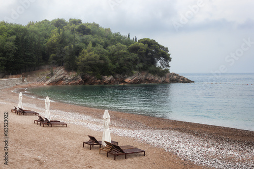 Fototapeta Naklejka Na Ścianę i Meble -  Deserted beach on the Adriatic Sea