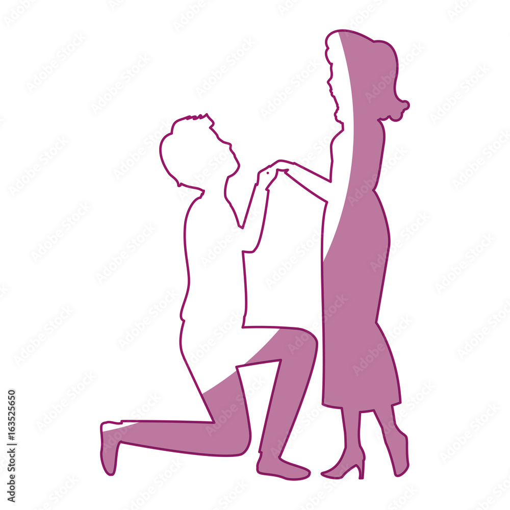 Beautiful and romantic couple icon vector illustration graphic design Beautiful and romantic couple icon vector illustration graphic design