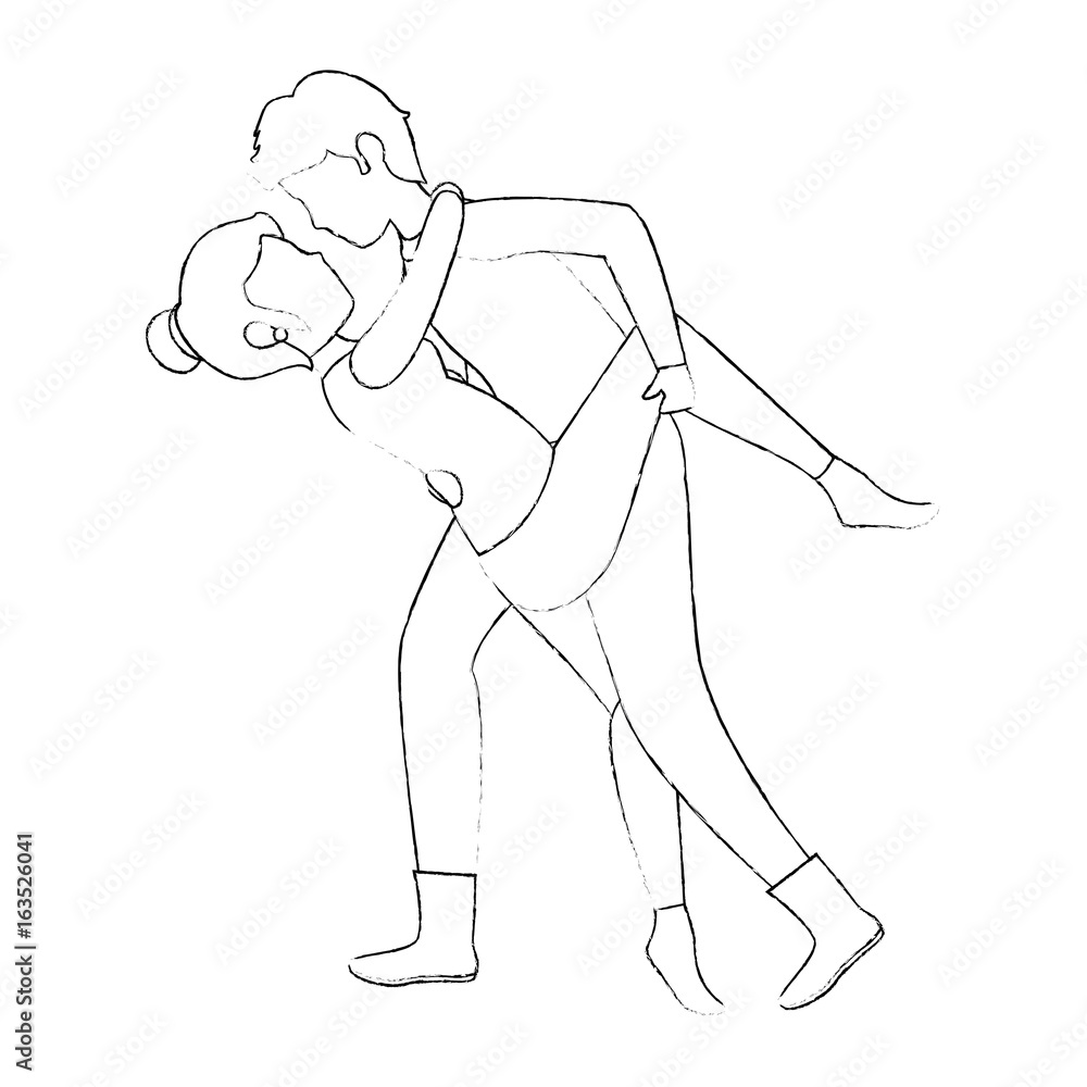 Beautiful and romantic couple icon vector illustration graphic design Beautiful and romantic couple icon vector illustration graphic design