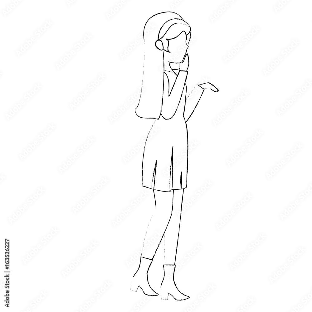 avatar woman wearing casual clothes icon over white background vector illustration avatar woman wearing casual clothes icon over white background vector illustration