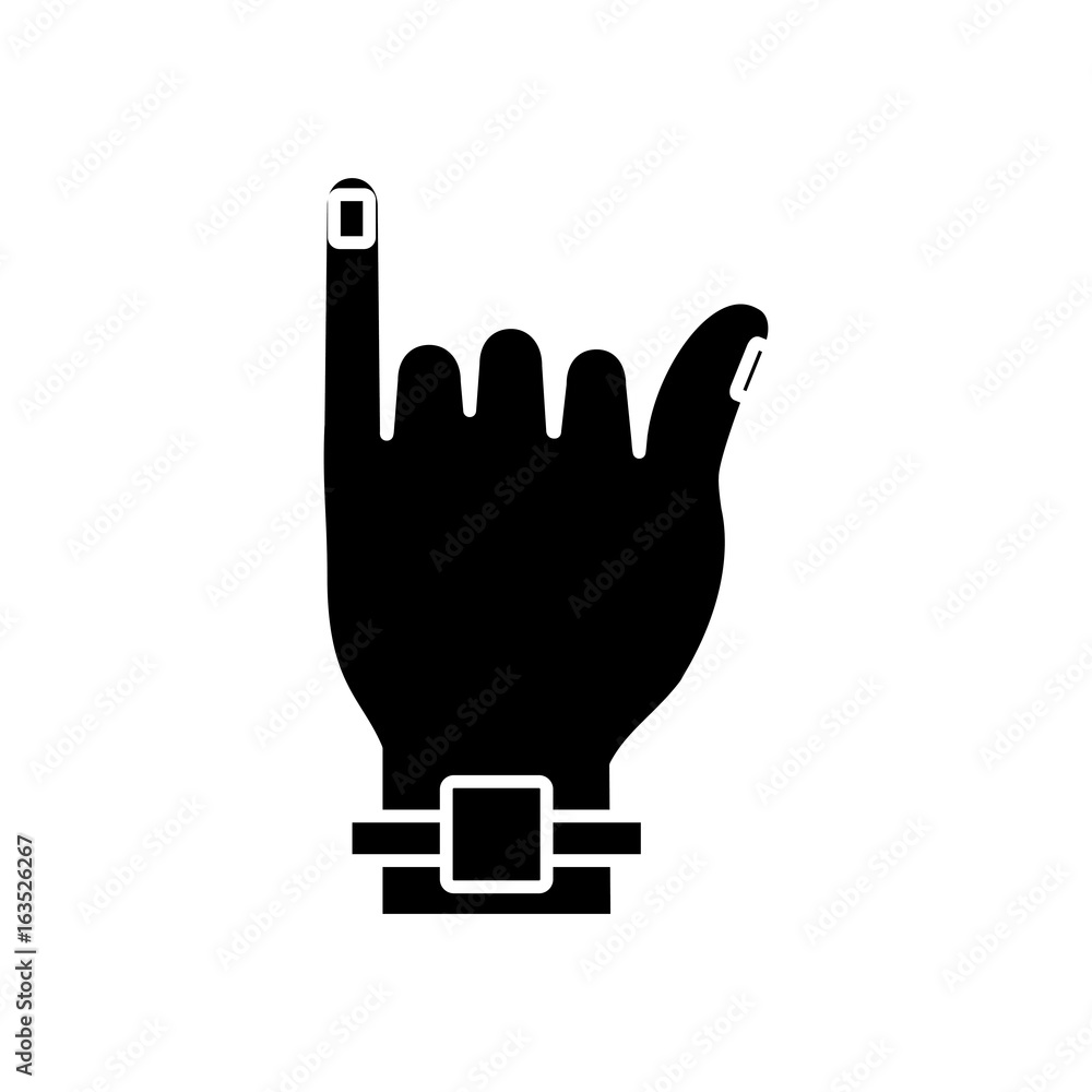 hand with shaka sign icon over white background vector illustration hand with shaka sign icon over white background vector illustration