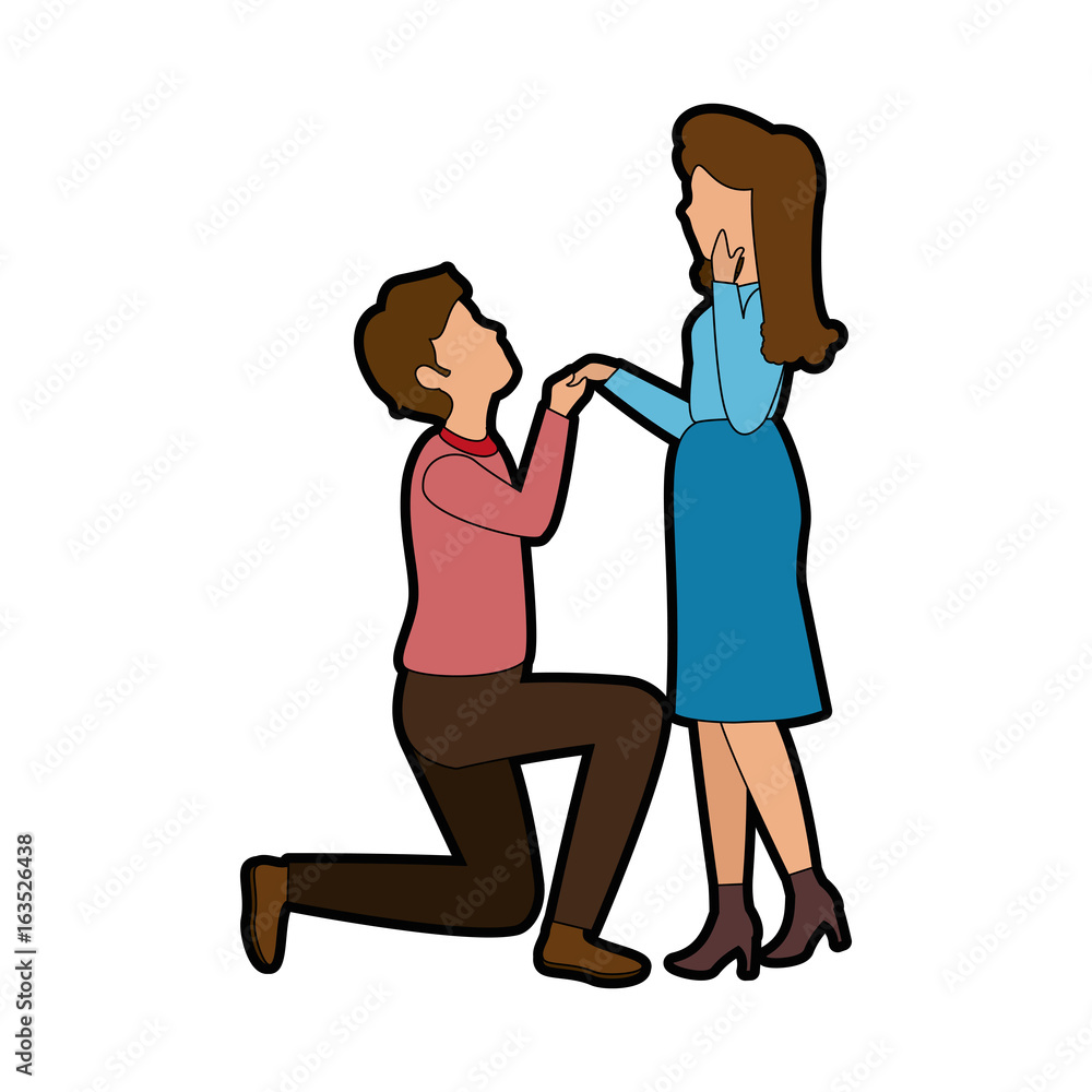 couple in love icon over white background colorful design vector illustration couple in love icon over white background colorful design vector illustration