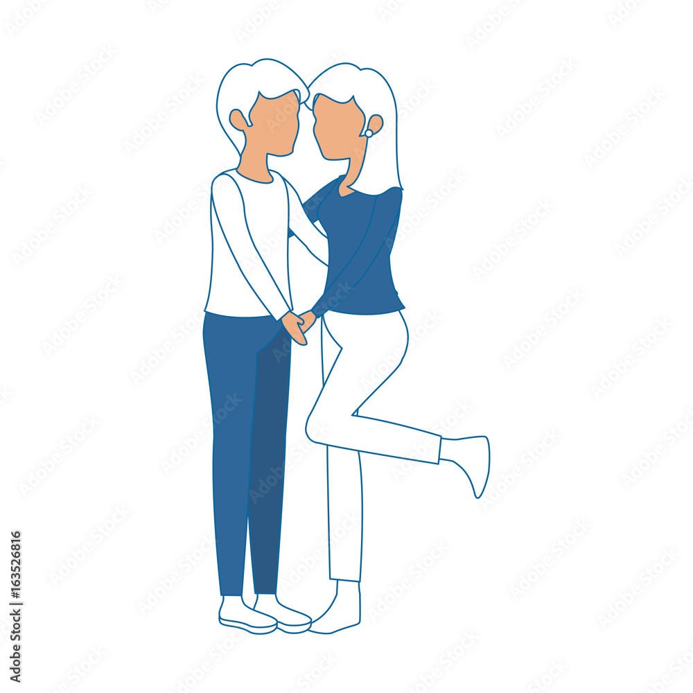 Beautiful and romantic couple icon vector illustration graphic design Beautiful and romantic couple icon vector illustration graphic design