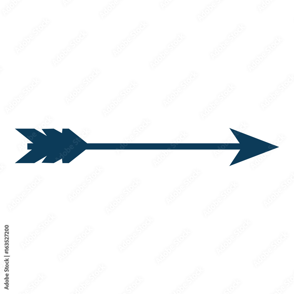 Bow arrow isolated icon vector illustration graphic design Stock 벡터