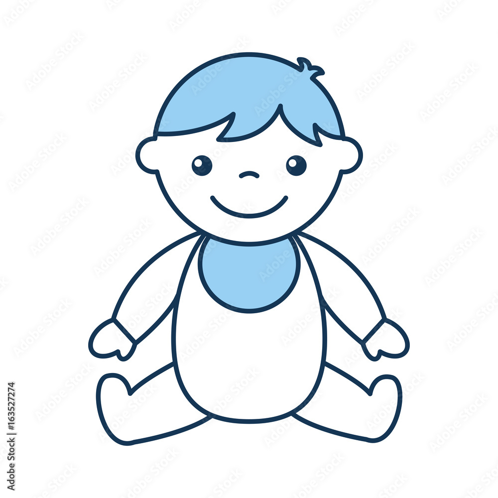 cute boy baby avatar character vector illustration design cute boy baby avatar character vector illustration design