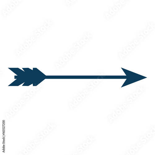 Bow arrow isolated icon vector illustration graphic design