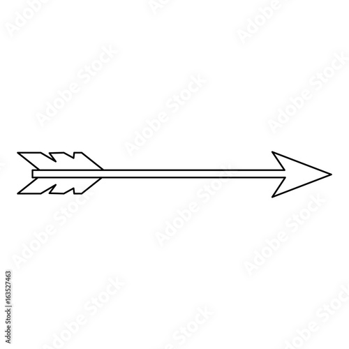 arrow icon over white background vector illustration