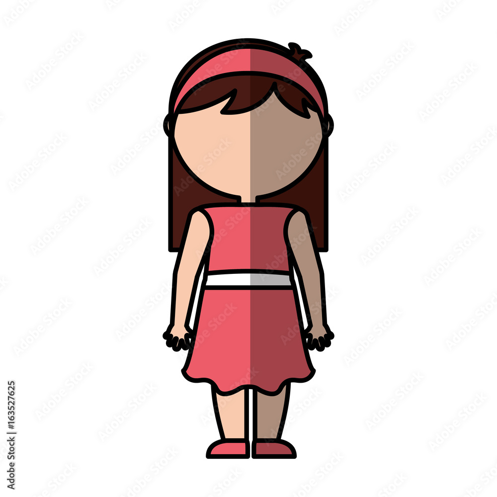 cute girl character icon vector illustration design cute girl character icon vector illustration design