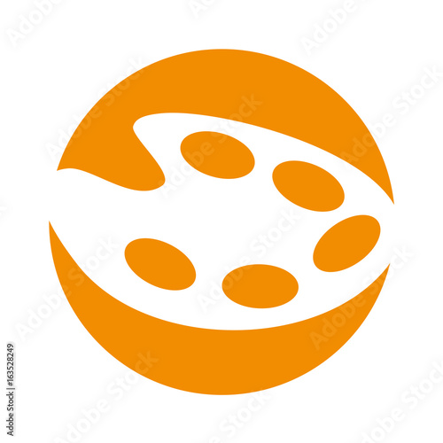paint pallette isolated icon vector illustration design
