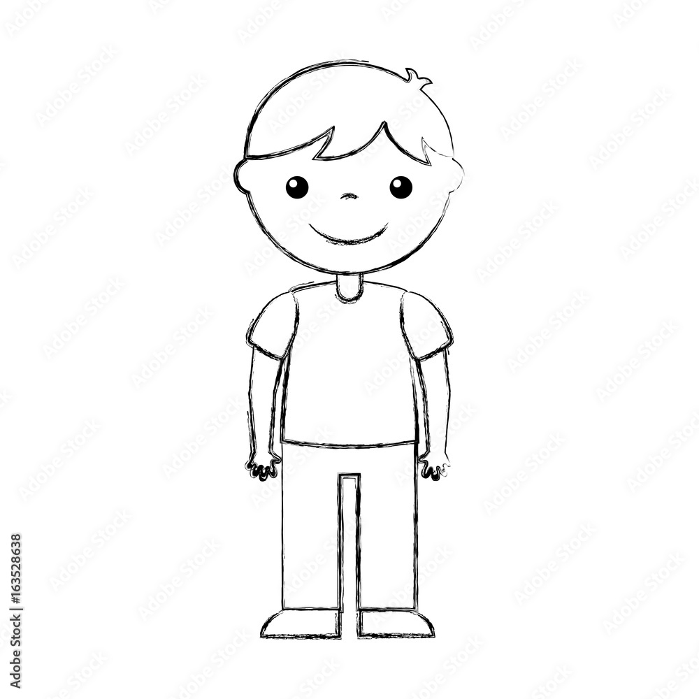 cute boy character icon vector illustration design cute boy character icon vector illustration design