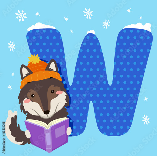 Alphabet Tile Wolf Read