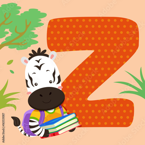 Alphabet Tile Zebra Read