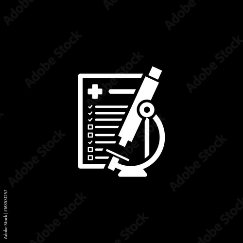 Laboratory Analysis Icon. Flat Design.