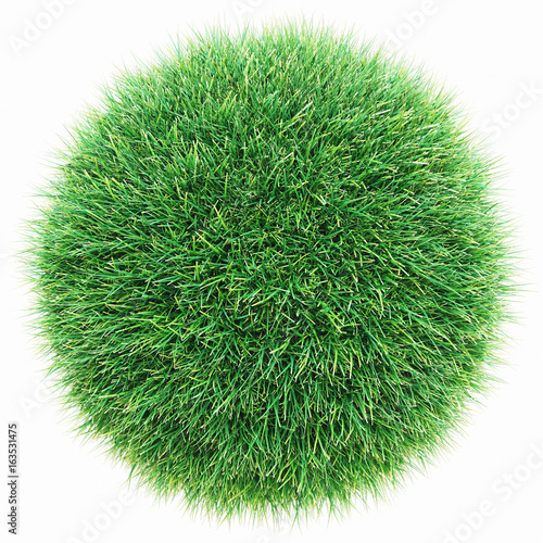 Prato verde, mondo fatto con l'erba photo