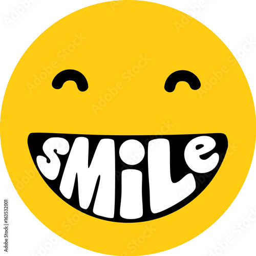 Smile Lettering Smiley