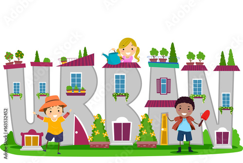 Stickman Kids Urban Gardening