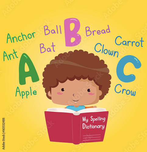 Kid Boy Book My Spelling Di...