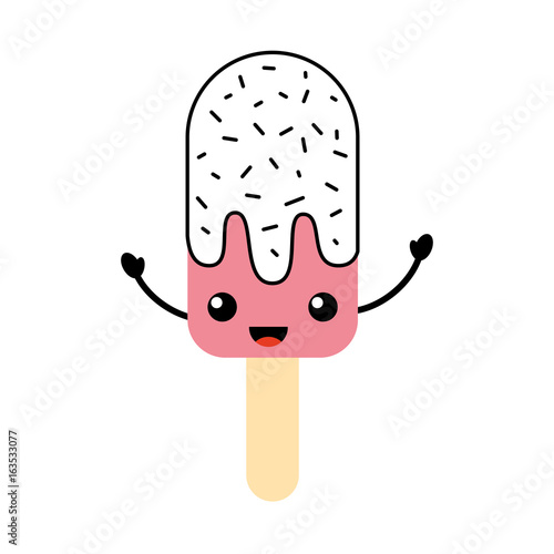 Delicious frozen palette icon vector illustration design