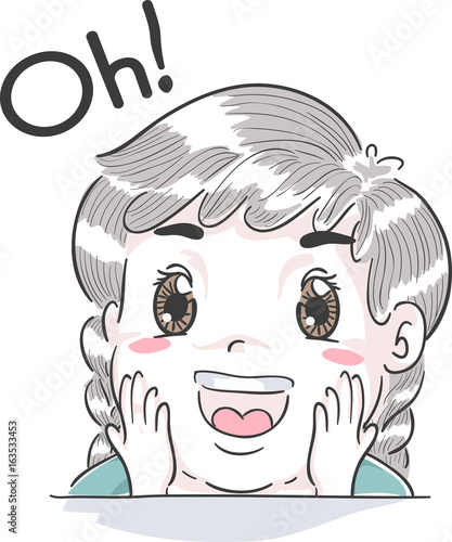 Kid Girl Oh Surprise