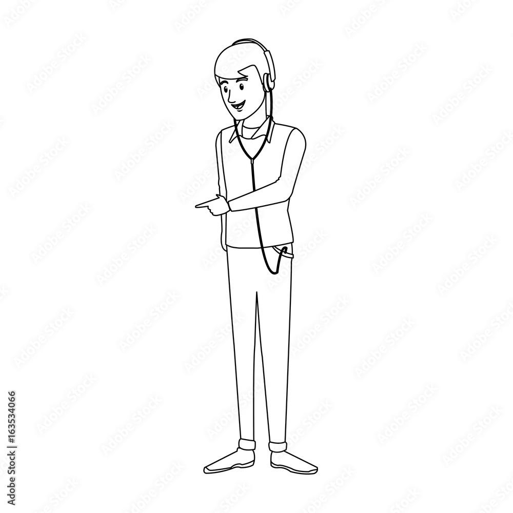 cartoon guy student standing in casual clothes cartoon guy student standing in casual clothes