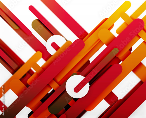Cut 3d paper color straight lines abstract background