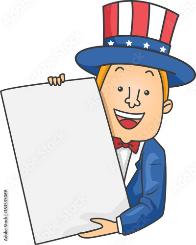 Man Uncle Sam Present Paper...