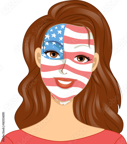 Girl Memorial Day Face Pain...