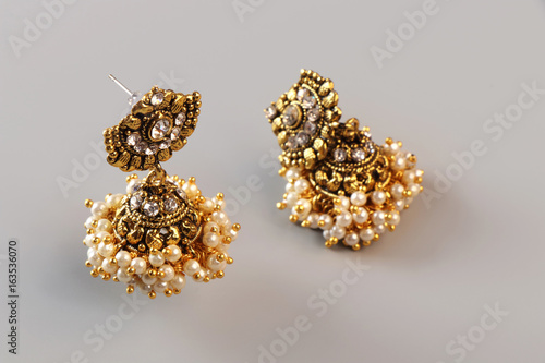  Indian Made Traditional Gold Earrings 