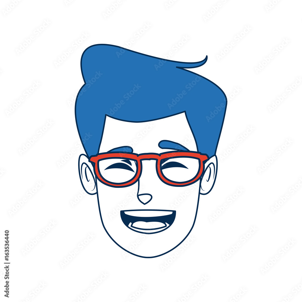 happy male face smile character funny vector illustration happy male face smile character funny vector illustration