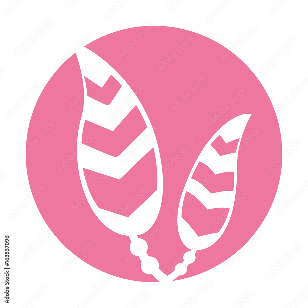 Boho style decorative feathers vector illustration design Boho style decorative feathers vector illustration design