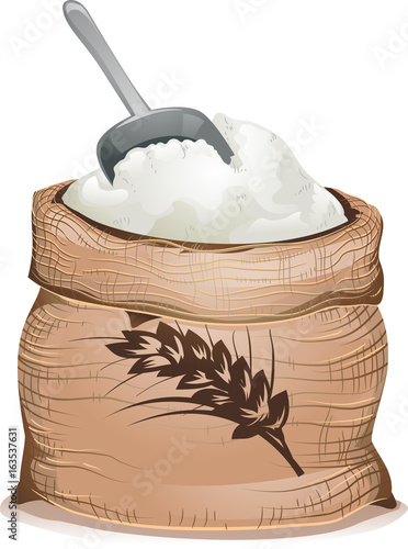 Wheat Flour Sack Illustration