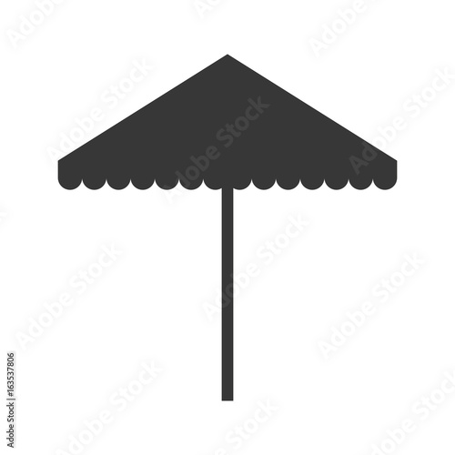 beach umbrella isolated icon vector illustration design