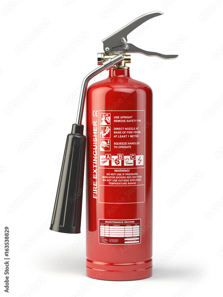 Fire extinguisher isolated on white background. Fire extinguisher isolated on white background.