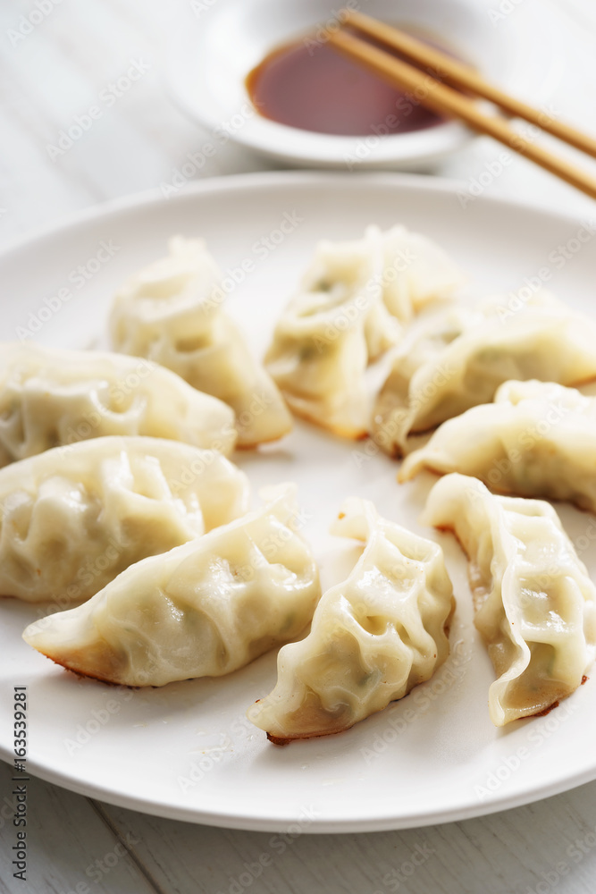 Gyoza dumplings. Gyoza dumplings.