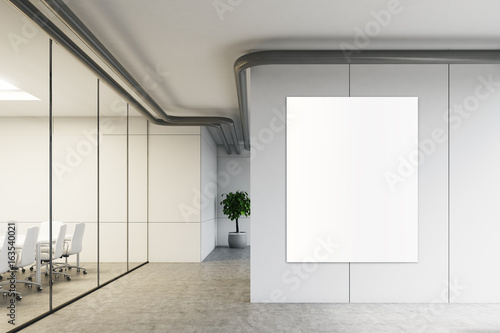 Front view of a glass meeting room, poster © ImageFlow