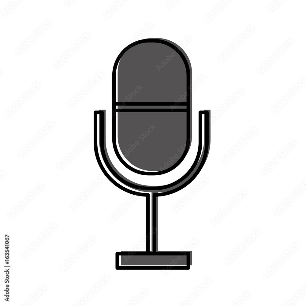 microphone communication device icon vector illustration design microphone communication device icon vector illustration design