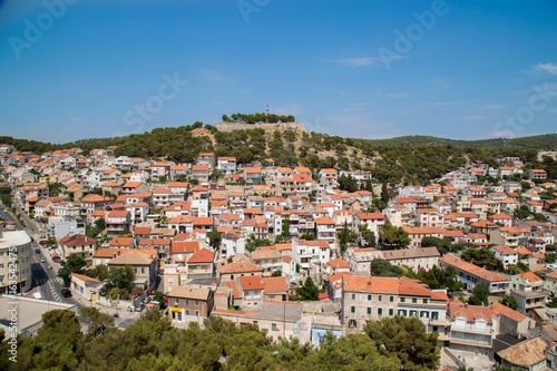 Roofs of old town Sybenik