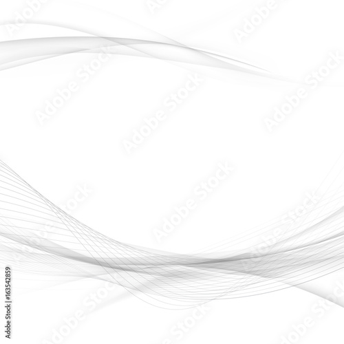 Modern transparent hi-tech swoosh halftone waves. Elegant abstract smooth speed gray soft wave stream creative folder background