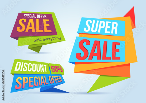 Sale banner, badges, sign, symbol design vector illustration.