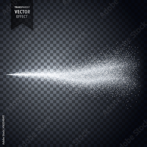 transparent water spray mist of atomizer or smoke dust particles