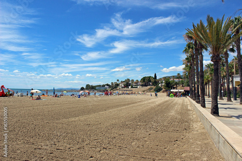 Playa de Sant Carles de la Rápita, mar Mediterráneo (Tarragona) photo