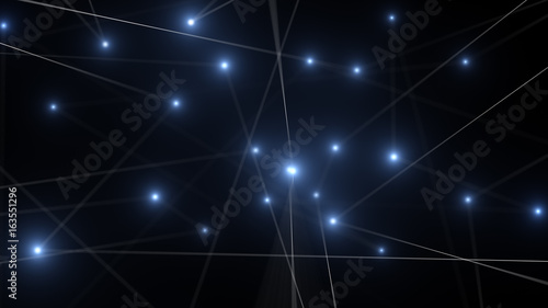 Network technology abstract line background