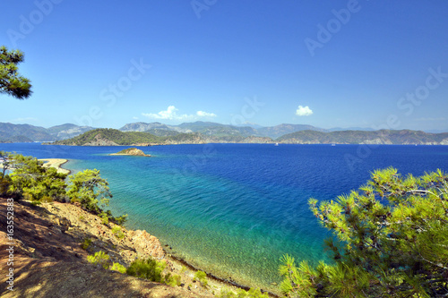 Shores of the islands in the Aegean Sea photo