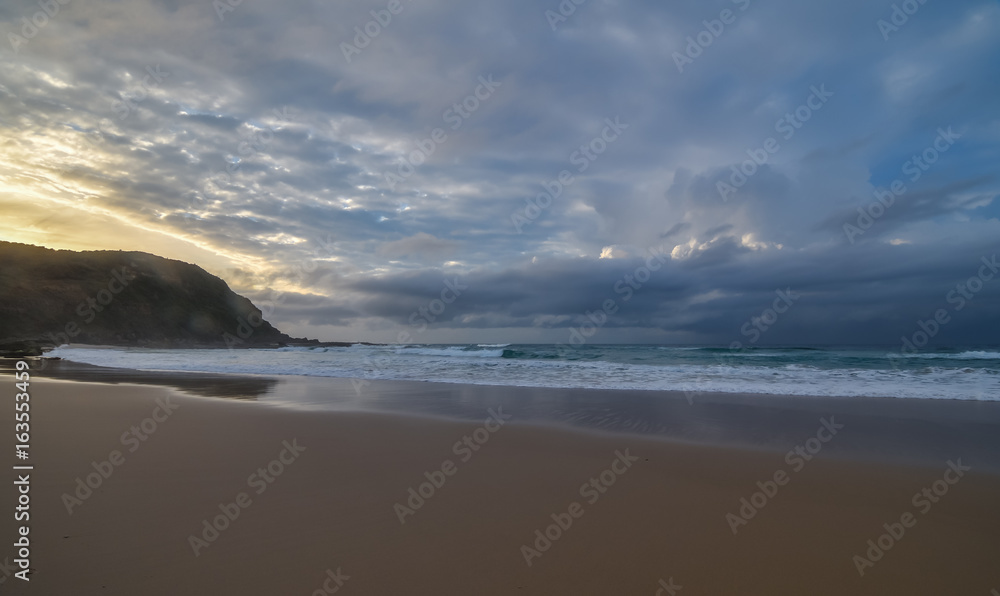 Cloudy Daybreak Seascape