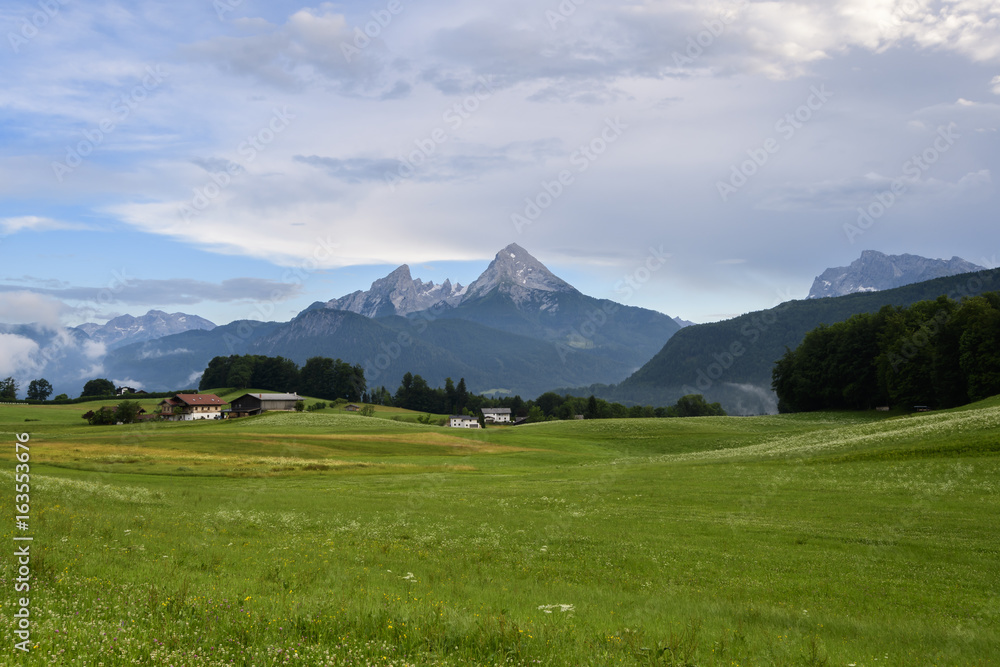 Fototapeta premium Blick auf den Watzmann