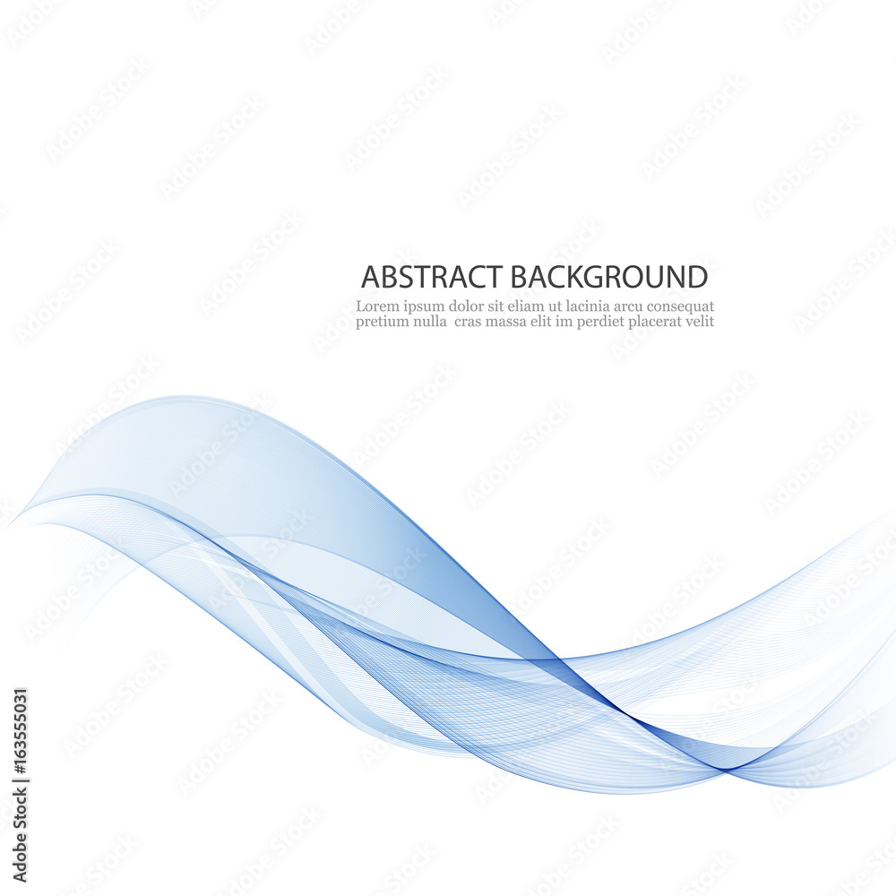 Transparent blue wave.Abstract background Transparent blue wave.Abstract background