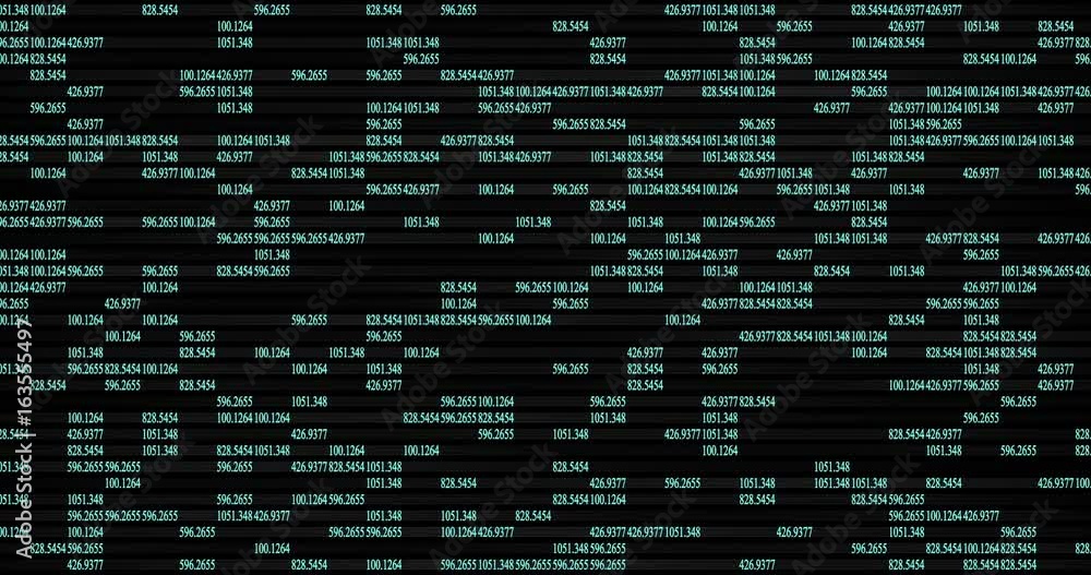 random digital code glowing on a black background random digital code glowing on a black background