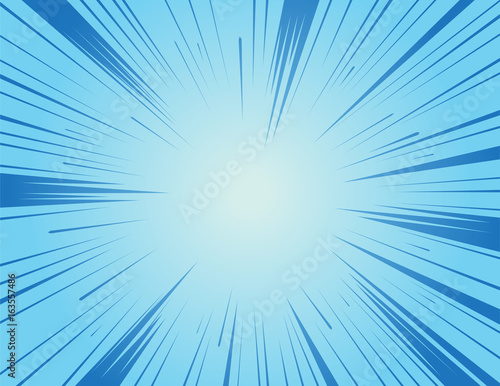 Comic and manga speed lines background. explosion background. vector color version